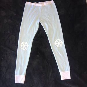Baby blue Long John pajama pants